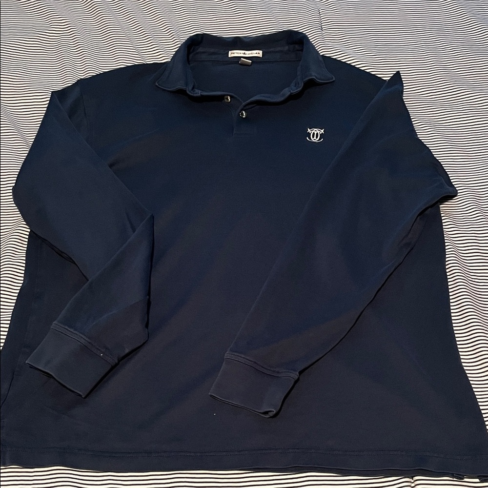 Peter Millar Men's Navy Polo Shirt